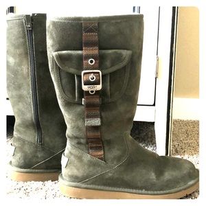 Green army unique UGG boots